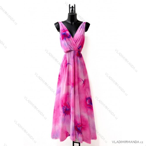 Langärmeliges Sommerkleid für Damen (Einheitsgröße S/M) ITALIAN FASHION IMPES238990 pink S / M