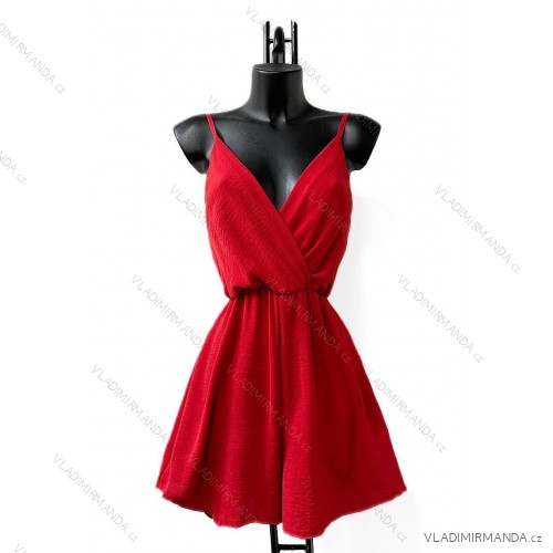 Langärmeliges Sommerkleid für Damen (Einheitsgröße S/M) ITALIAN FASHION IMPES238990 rot S / M