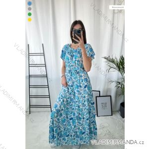 Sommerkleid Carmen aus Musselin für Damen (Einheitsgröße S/M) ITALIAN FASHION IMWE231506