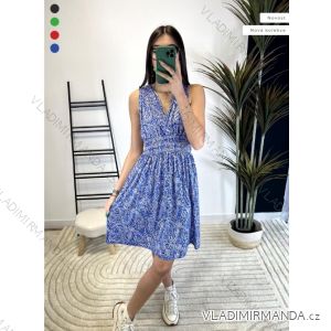 Sommerkleid Carmen aus Musselin für Damen (Einheitsgröße S/M) ITALIAN FASHION IMWE231506