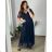 Kleid Lang Elegant Party Kurzarm Damen Übergröße (2XL-4XL) ITALIAN FASHION IMPSH233589V