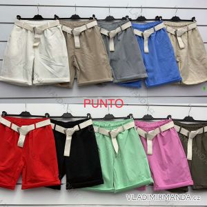 Shorts Shorts Kunstleder Frauen (uni s-l) ITALIAN FASHION IM920107