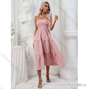 Sommer-Carmen-Langarmkleid für Damen (Einheitsgröße S/M) ITALIAN FASHION IMWKK231091