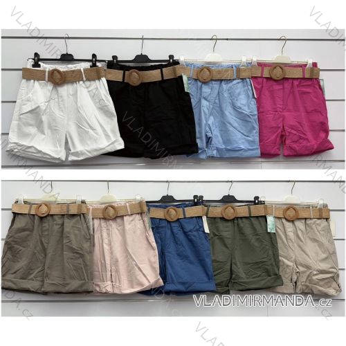 Shorts Shorts Kunstleder Frauen (uni s-l) ITALIAN FASHION IM920107