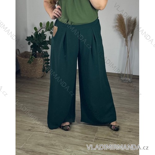 Weite Sommer-Maxihose für Damen (56/58) ITALIAN FASHION IMSM24021 Smaragdgrün 56/58