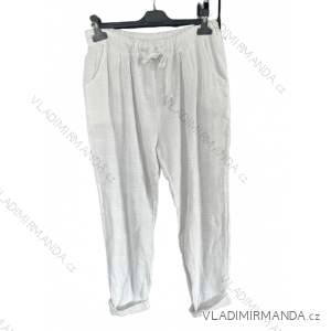 Elegante lange Damenhose (uni s-l) ITALIAN MODA IM720021