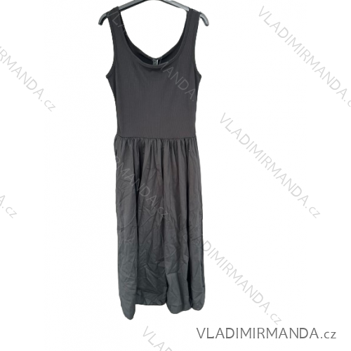 Langes Partykleid mit Riemchen für Damen (Einheitsgröße S/M) ITALIAN FASHION IMM235602 S / M schwarz