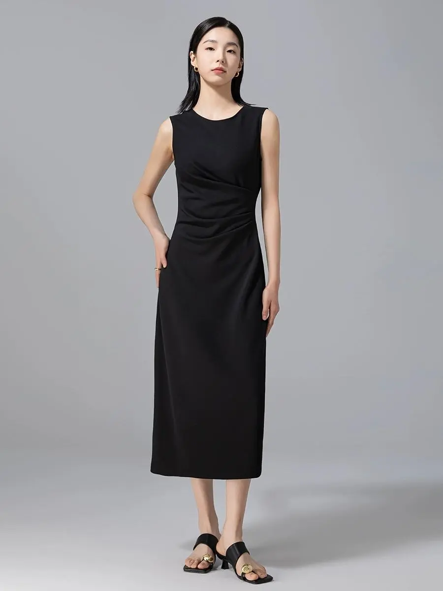 Elegantes ärmelloses Damenkleid (S/M EINHEITSGRÖSSE) ITALIAN FASHION IMPGM23011