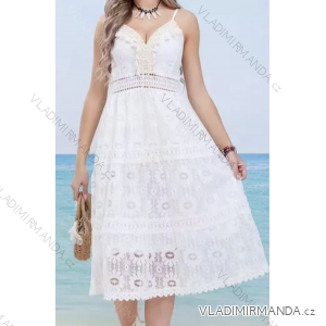 Trägerloses Sommer-Boho-Spitzenkleid für Damen (Einheitsgröße S/M) ITALIAN FASHION IMPEM2325900