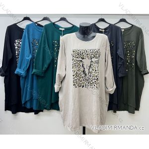 Langarm-Tunika für Damen in Übergröße (XL/2XL/3XL Einheitsgröße) ITALIAN FASHION IM423616