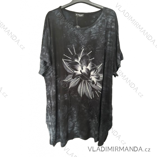 T-Shirt Langarm Damen (uni M-L) TURKISH MODA TM920008 5XL/6XL schwarz