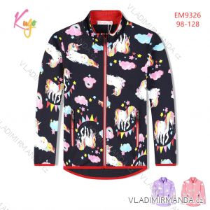 Sweatshirt mit Reißverschluss für Kindermädchen (98-128) KUGO WM0869