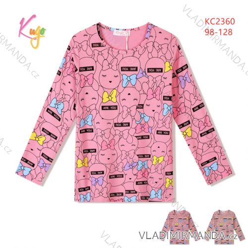 T-Shirt mit langen Ärmeln Kinder Mädchen Mädchen (98-128) KUGO HL9309