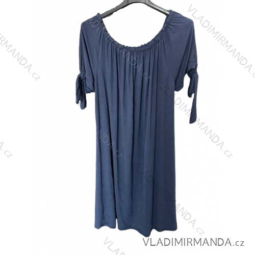 Shirt verlängert 3/4 Langarm Damen (L/XL/2XL ONE SIZE) ITALIAN FASHION IM423025 L / XL dunkelblau