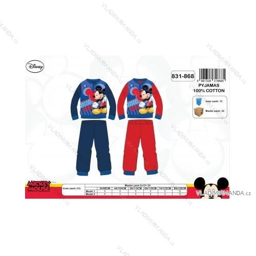 Pyjamas lange Mickey-Babyjungen (3-8 Jahre) SETINO 831-868