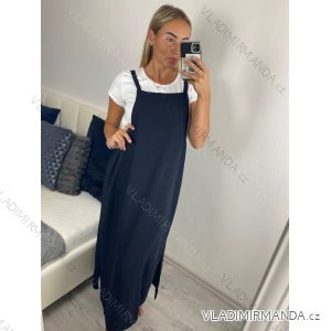 Kleid mit 3/4 Ärmeltasche für Damen (uni sl) ITALIAN Fashion IM3181746