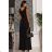 Trägerloses Partykleid aus Tüll für Damen (S/M/L ONE SIZE) ITALIAN FASHION IM923001 schwarz 40