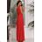 Trägerloses Partykleid aus Tüll für Damen (S/M/L ONE SIZE) ITALIAN FASHION IM923001 rot 38