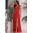 Trägerloses Partykleid aus Tüll für Damen (S/M/L ONE SIZE) ITALIAN FASHION IM923001 rot 38