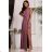 Trägerloses Partykleid aus Tüll für Damen (S/M/L ONE SIZE) ITALIAN FASHION IM923001 vínová třešňová 44