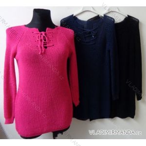 Pullover Damen Langarm (uni s / m / l) ITALIENISCHE MODA IMS001
