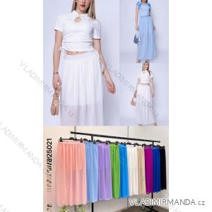 Kleid mit 3/4 Ärmeltasche für Damen (uni sl) ITALIAN Fashion IM3181746