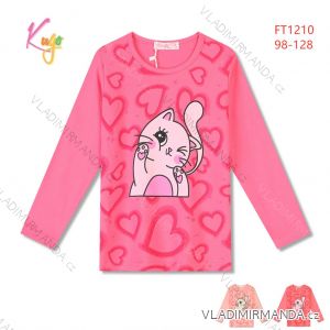 T-Shirt mit langen Ärmeln Kinder Mädchen Mädchen (98-128) KUGO HL9309