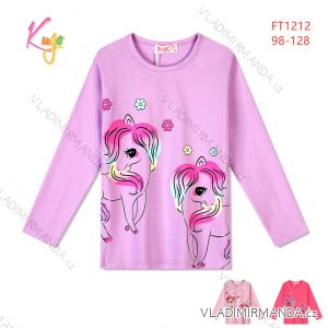 T-Shirt mit langen Ärmeln Kinder Mädchen Mädchen (98-128) KUGO HL9309