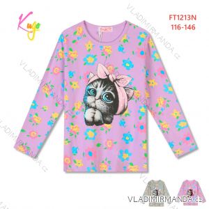 T-Shirt mit langen Ärmeln Kinder Mädchen Mädchen (98-128) KUGO HC0757