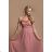 Langes, elegantes, trägerloses Partykleid für Damen (SL) FRENCH FASHION FMPEL23DORIANE -   pink -   S