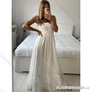 Langes, trägerloses Sommerkleid im Boho-Stil für Damen (Einheitsgröße S/M) ITALIAN FASHION IMPEM2323073