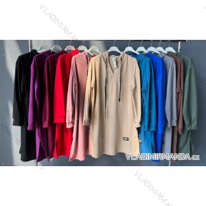 Hoodie Velvet Hooded Long Sleeve Damen Plus Size Dress (L/XL/2XL ONE SIZE) ITALIAN FASHION IM4221269