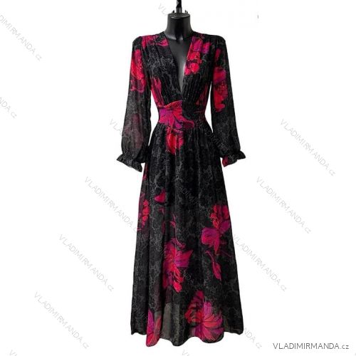 Langärmeliges Sommerkleid für Damen (Einheitsgröße S/M) ITALIAN FASHION IMPES238990