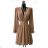 Sommerkleid Carmen aus Musselin für Damen (Einheitsgröße S/M) ITALIAN FASHION IMWE231506 beige S / M