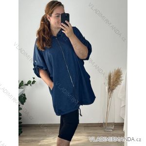 Langarmkleid mit Anhänger Damen Oversized (3XL / 4XL ONE SIZE) ITALIAN FASHION IMWQ2115022