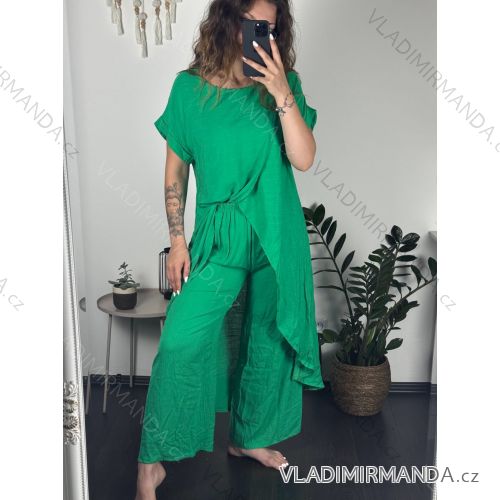 Sommer-Set aus Kurzarmkleid und Hose für Damen (Einheitsgröße S/M) ITALIAN FASHION IMPSH2424585