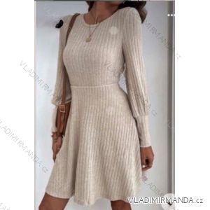 Kurzes gestricktes Langarmkleid für Damen (S/M EINHEITSGRÖSSE) ITALIAN FASHION IM424325