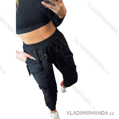 Eleganter, übergroßer langer Damen-Trainingsanzug mit Latz (Einheitsgröße S/M/L) ITALIAN FASHION IMD24271