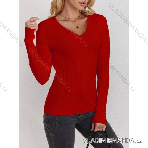 Langärmeliger Strickpullover für Damen (S/M/L ÜBERGRÖSSE) ITALIAN FASHION IMD24295