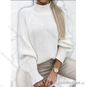 Damen-Strickpullover mit Rollkragen und langen Ärmeln (XL/2XL ONE SIZE) ITALIAN FASHION IMD22948