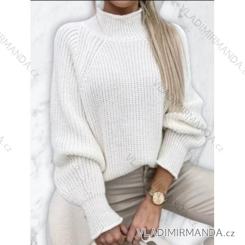 Damen-Strickpullover mit Rollkragen und langen Ärmeln (XL/2XL ONE SIZE) ITALIAN FASHION IMD22948