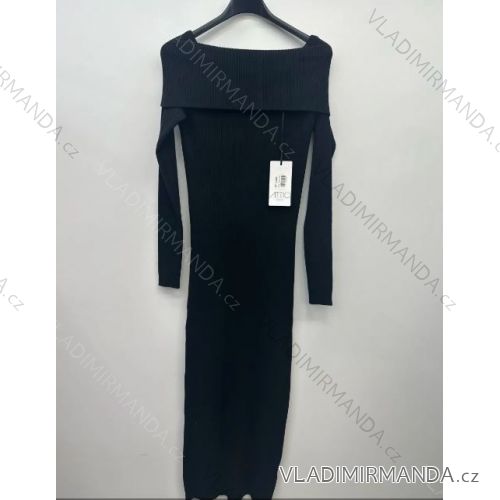 Gestreiftes Langarm-Strickkleid für Damen (Einheitsgröße S/M) ITALIAN FASHION IMPSH245229B