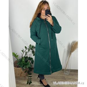 Strickjacke / Hoodie Baumwolle Damen (Uni M / XL) Italienische Mode IM420360