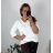 Damen T-Shirt Kurzarm (S / M / L ONE SIZE) ITALIAN FASHION IMWC222158 52/54 weiß