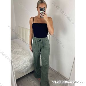 Lange Sommer-Musselin-Hose für Damen (Einheitsgröße S/M) ITALIAN FASHION IMD23325/DUR