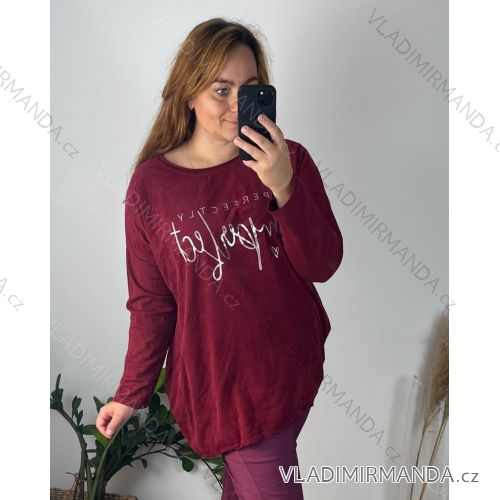 Langarm-Tunika für Damen in Übergröße (3XL/4XL/5XL Einheitsgröße) ITALIAN FASHION IM423550