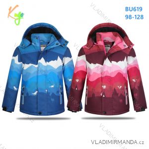 Wintersport-Skijacke mit lumbalem Schneegürtel Kinder T-Shirt (98-128) KUGO TB263