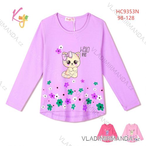 T-Shirt mit langen Ärmeln Kinder Mädchen Mädchen (98-128) KUGO ML7227