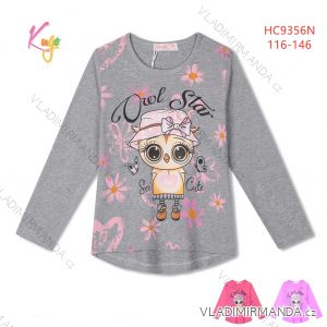 T-Shirt mit langen Ärmeln Kinder Mädchen Mädchen (98-128) KUGO HC0757