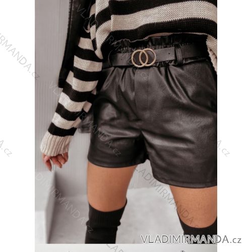 Damen-Shorts aus Kunstleder (S-XL) ITALIAN FASHION IMWAE234548